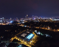 Nightime Aerial Imaging of the City of Atlanta