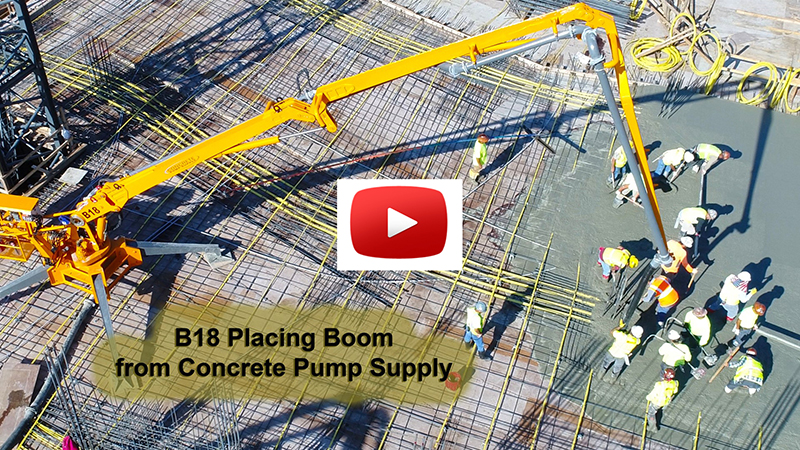 B18 PLACING BOOM FROM CONCRETE PUMP SUPPY